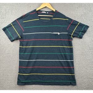 Cotopaxi Pocket T Shirt Mens 2XL Multicolor Striped Short Sleeve Crew Neck